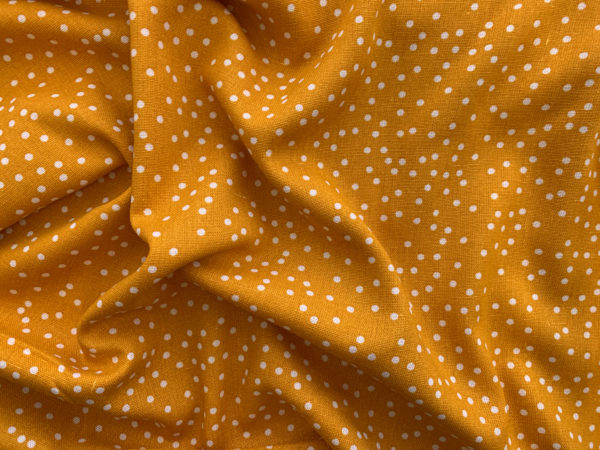 Printed Rayon/Linen - Confetti - Golden