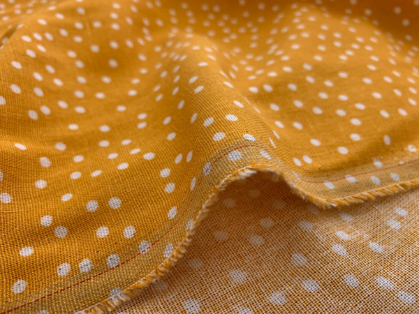 Printed Rayon/Linen - Confetti - Golden