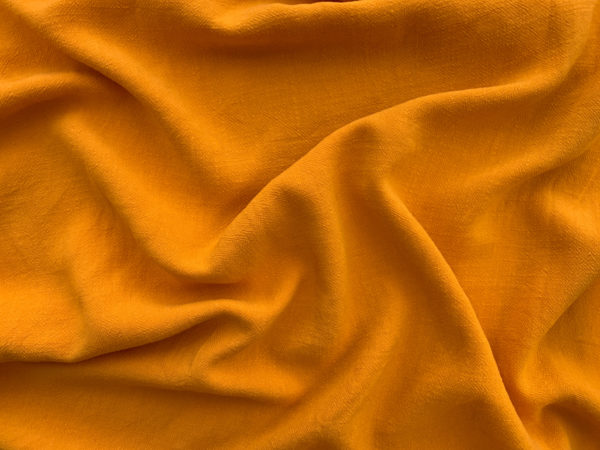 Mina Viscose/Linen Slub - Tangerine