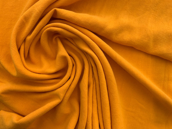 Mina Viscose/Linen Slub - Tangerine