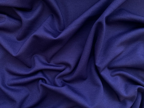 Heavy Rayon/Nylon/Spandex Ponte - Blueberry