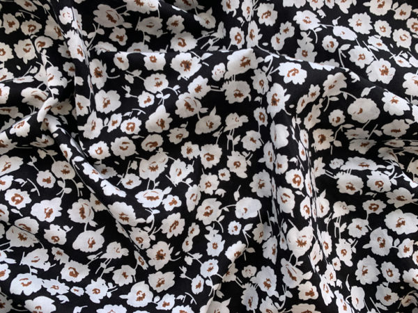 Cotton Voile Print - Midnight Blooms