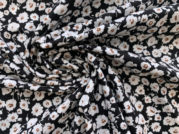 Cotton Voile Print - Midnight Blooms