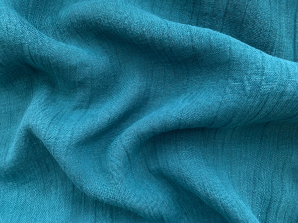 Mozart Linen - Teal - Stonemountain & Daughter Fabrics