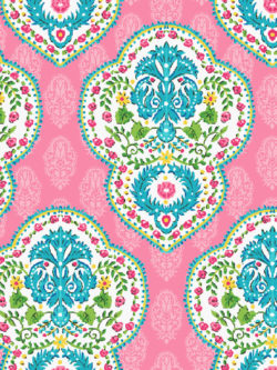 Quilting Cotton - Tuli – Medallion – Pink