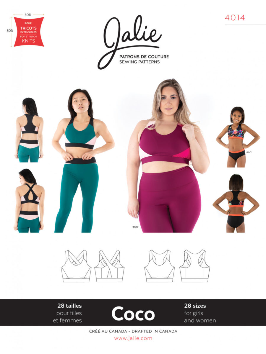 Jalie Coco Sports Bra #4014 - Stonemountain & Daughter Fabrics