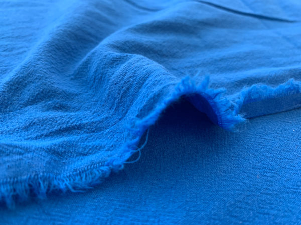 Sandwashed Cotton Poplin - Sapphire