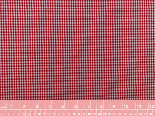 Deadstock Japanese Gingham Shirting - Red