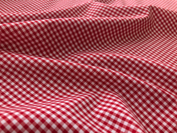 Deadstock Japanese Gingham Shirting - Red