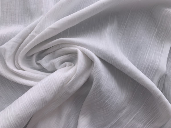 Athena - Crinkle Cotton Gauze - White