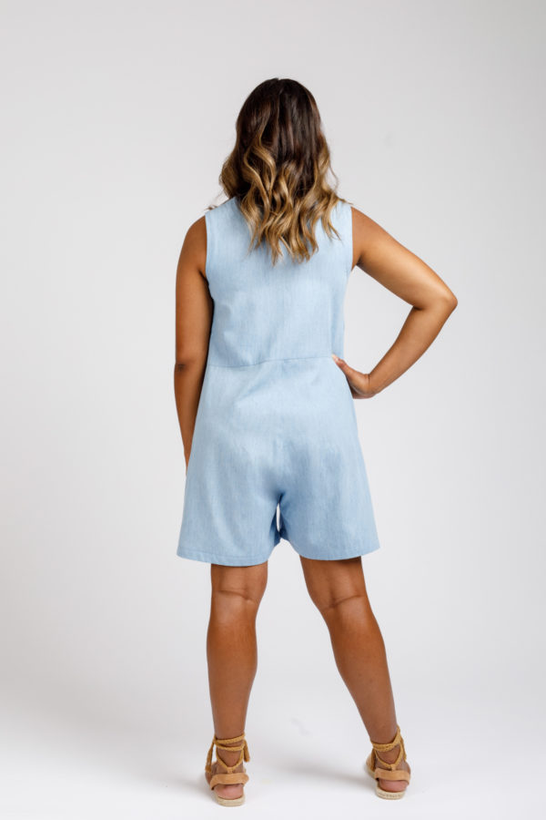 Megan Nielsen Durban Jumpsuit & Marble Dyeing with Shaving Foam