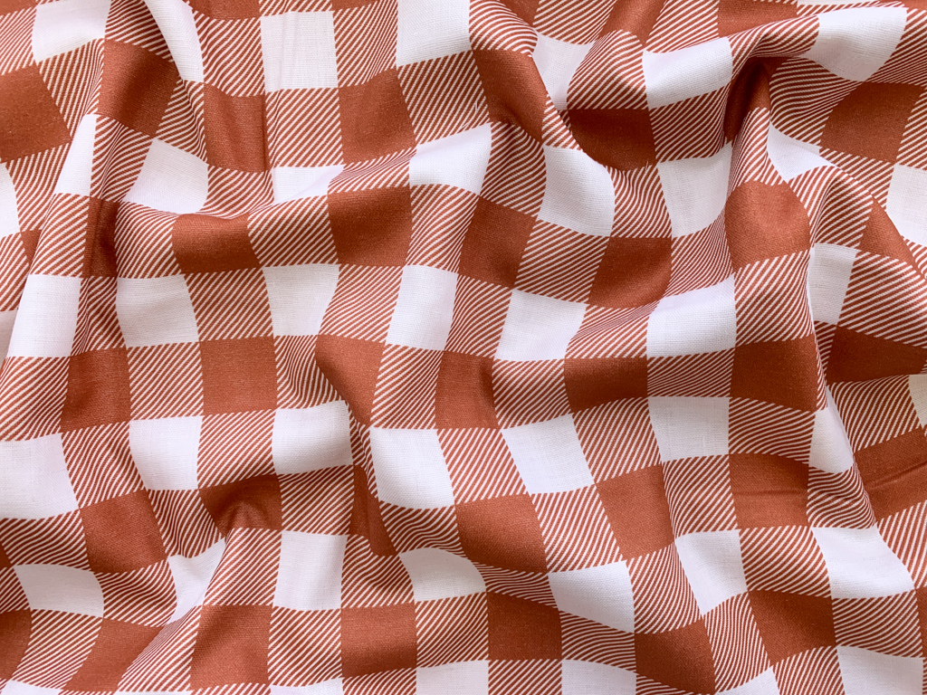 Double Gauze Fabric - Rust - OEKO-TEX 100