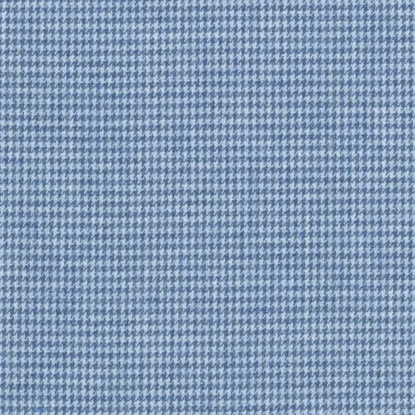 Brushed Cotton Shirting - Houndstooth Melange - Navy