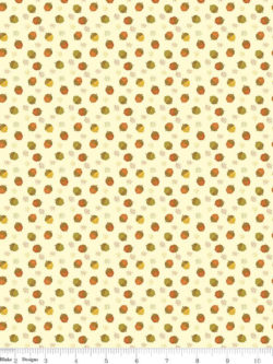 Quilting Cotton - Adel In Autumn - Acorns - Cream