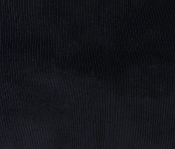 Washed Wide Wale Cotton Corduroy - Black