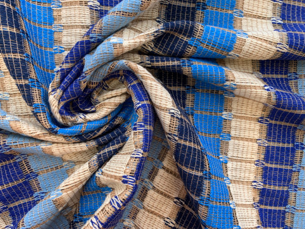 Milly - Open Weave Cotton - Blue Hues