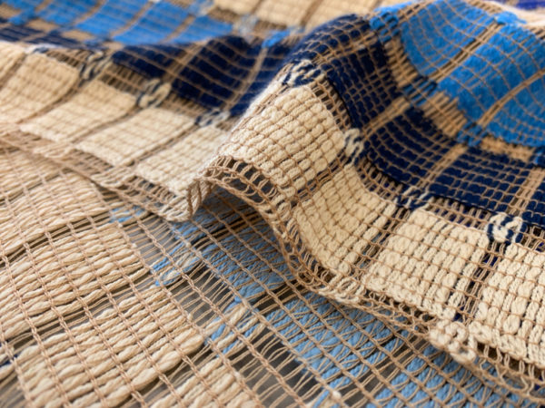 Milly - Open Weave Cotton - Blue Hues