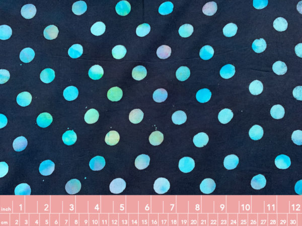 Rayon Batiks by Mirah – Polka Dots – Aquamarine