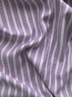 Deadstock Yarn Dyed Twill - Purple Stripe