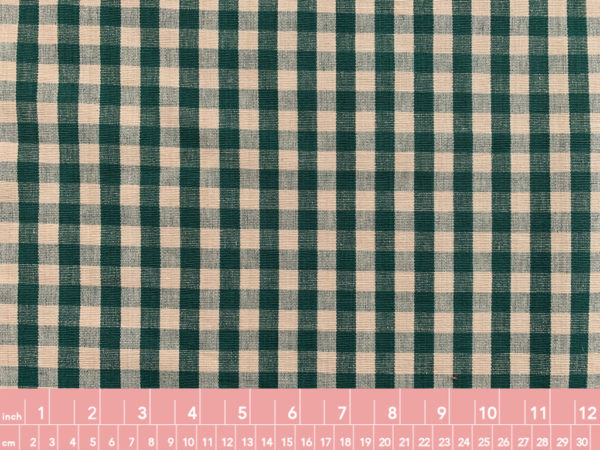 Designer Deadstock - Yarn Dyed Linen - Teal Plaid - Small