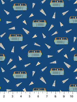 Quilting Cotton - Figo - Around the Campfire - Campervan