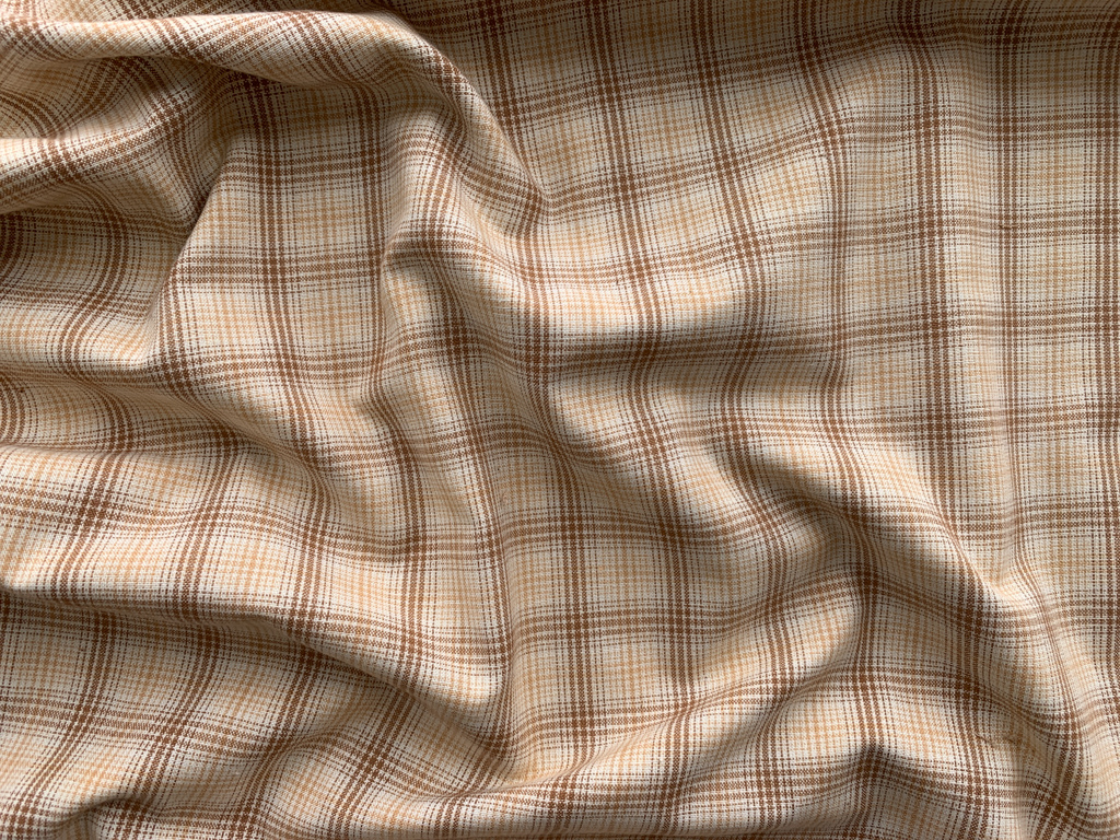 One Sister Designs Itty Bitty Yarn Dye Sand Plaid Stonemountain