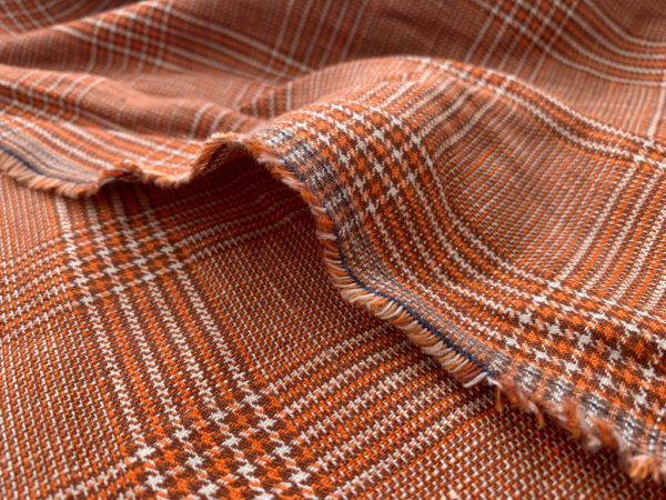 Deadstock - Yarn Dyed Linen - University Plaid