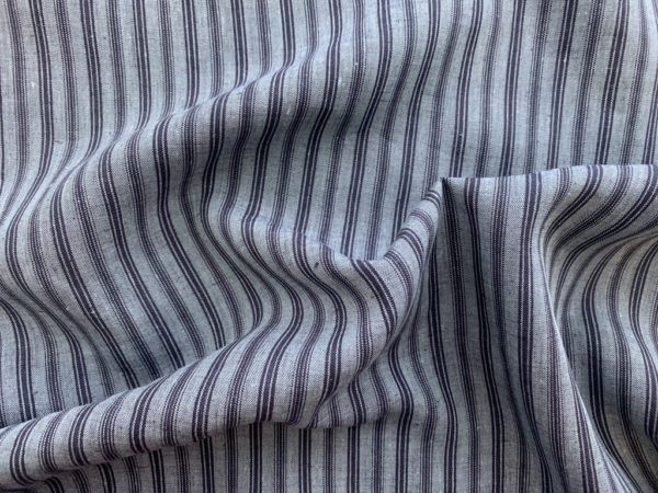 Yarn Dyed Linen - Blue Stripe