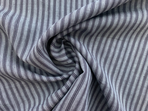 Yarn Dyed Linen - Blue Stripe