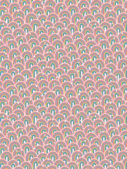 Quilting Cotton - Over the Rainbow - Little Rainbows - Pastel Pink