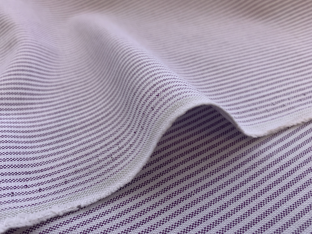 Oxford - Yarn Dye Cotton Stripe - Grape