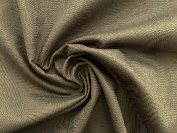 Japanese Cotton Herringbone Canvas - Olive