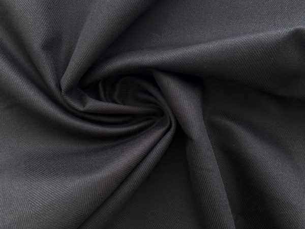 Japanese Cotton Herringbone Canvas - Black