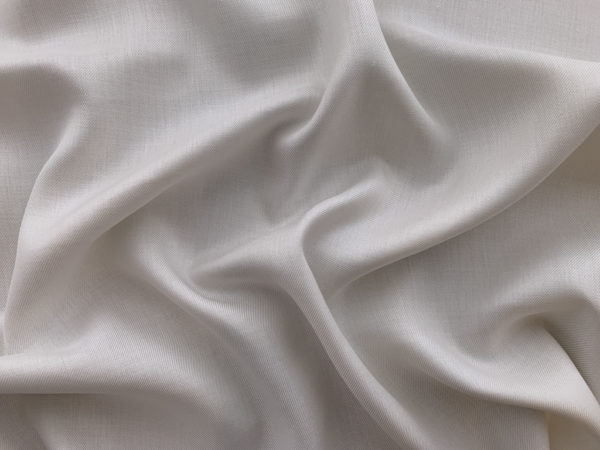 Designer Deadstock - Silk Twill - White