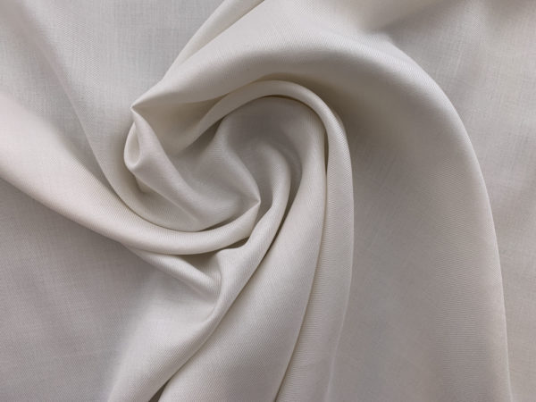 Designer Deadstock - Silk Twill - White