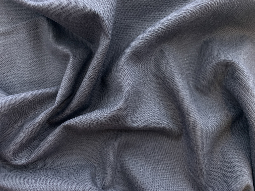 Stretch Linen & Viscose Fabric | Grey