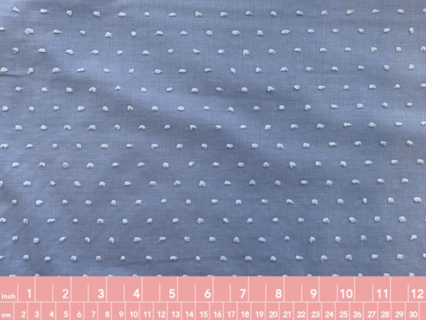 Cotton/Poly Swiss Dot - Sky Blue