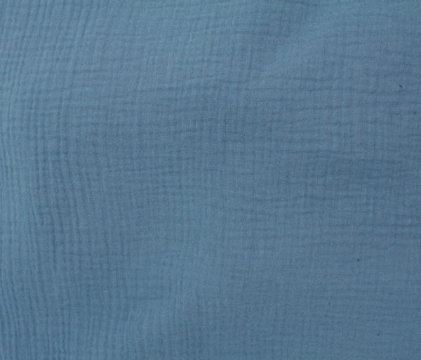 Crinkle Cotton Double Gauze – Denim Blue