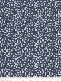 Quilting Cotton - Gingham Foundry - Blossoms - Navy