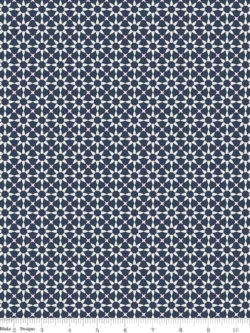 Quilting Cotton - Gingham Foundry - Stars - Navy