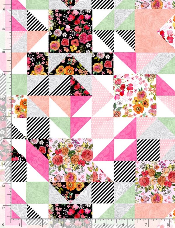 Quilting Cotton - Sew Floral - Patchwork - Multi