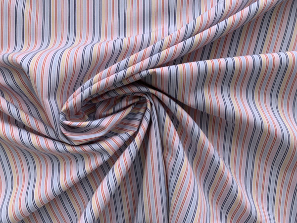 Deadstock Cotton Shirting - Sherbet Stripes