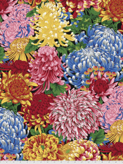 Quilting Cotton - Kaffe Fassett Collective – Hokusai’s Mums – Natural