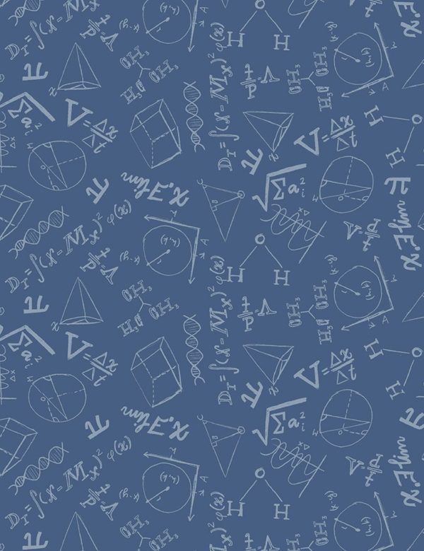 Quilting Cotton - Atomic Flannel - Equations - Infinity