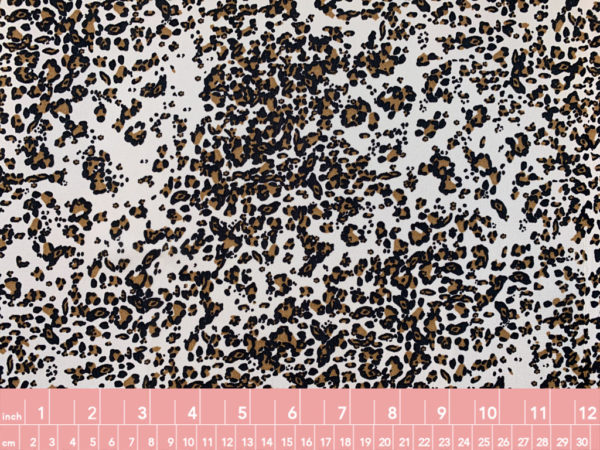 Designer Deadstock - Crinkle Viscose - Mini Leopard Print