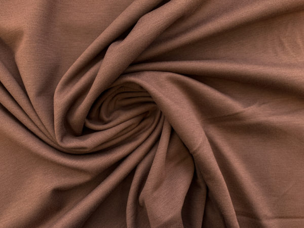 Heavy Rayon/Nylon/Spandex Ponte - Chocolate