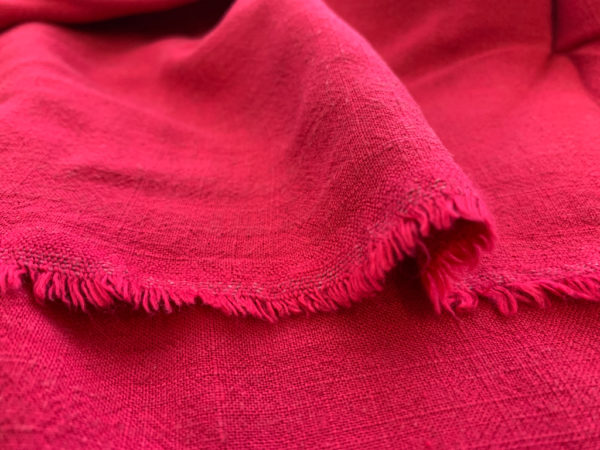 Mora Slub Viscose/Linen - Raspberry