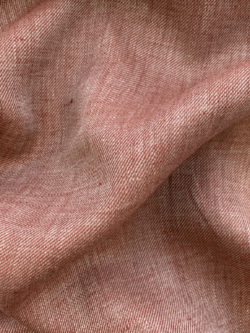 Yarn Dyed Two-Tone Linen Twill - Pumpkin