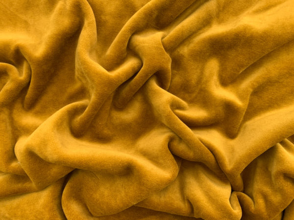 Stretch Velour - Mustard