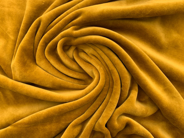 Stretch Velour - Mustard